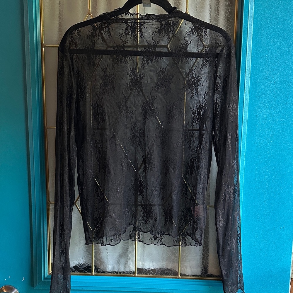 Sexy Black Lace Top
